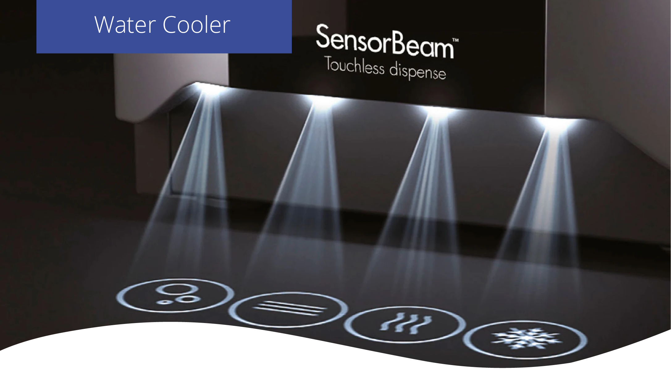 Modern touchless water dispenser with motion sensor technology