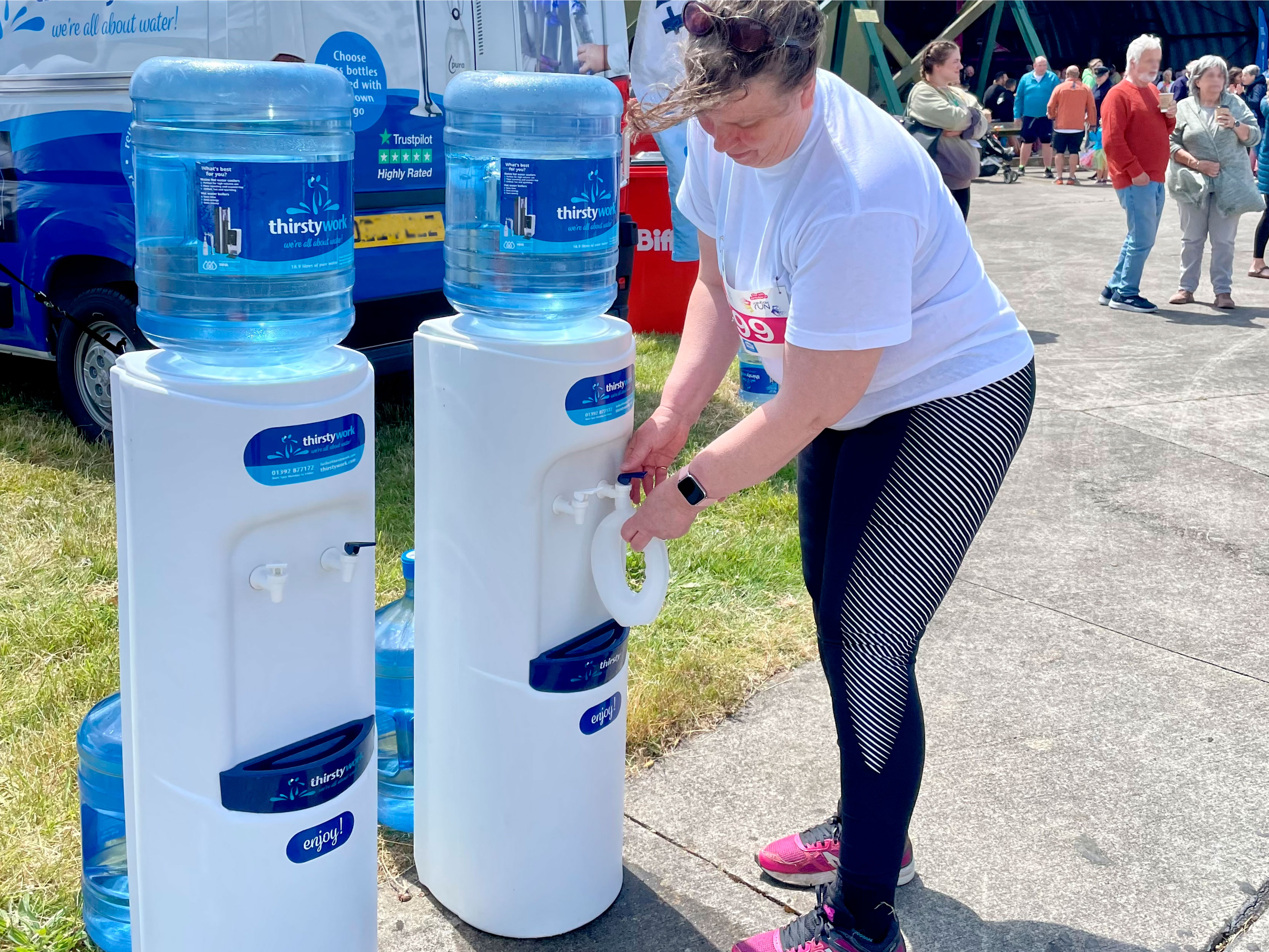 Bottled Water Cooler For Festivals and Events