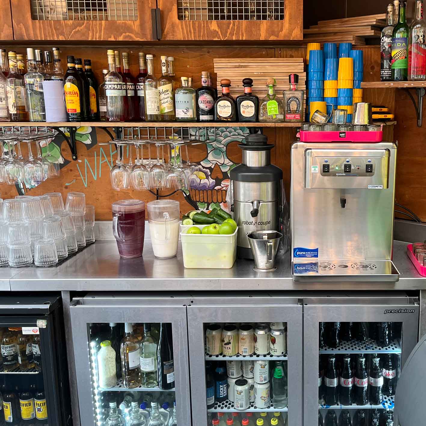 Counter-top Niagara Water Bottling System on bar