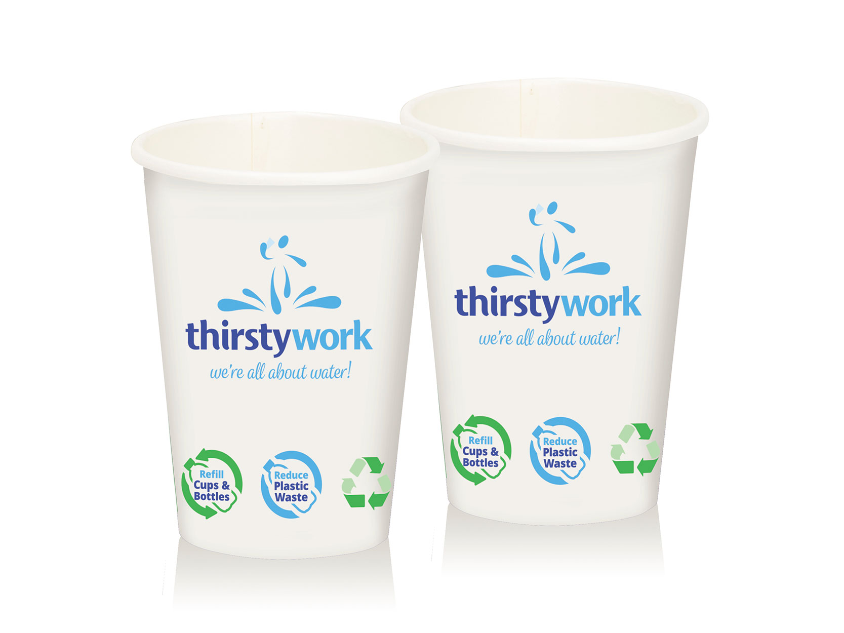 Recyclable Paper Cups for Cold Water Dispensers