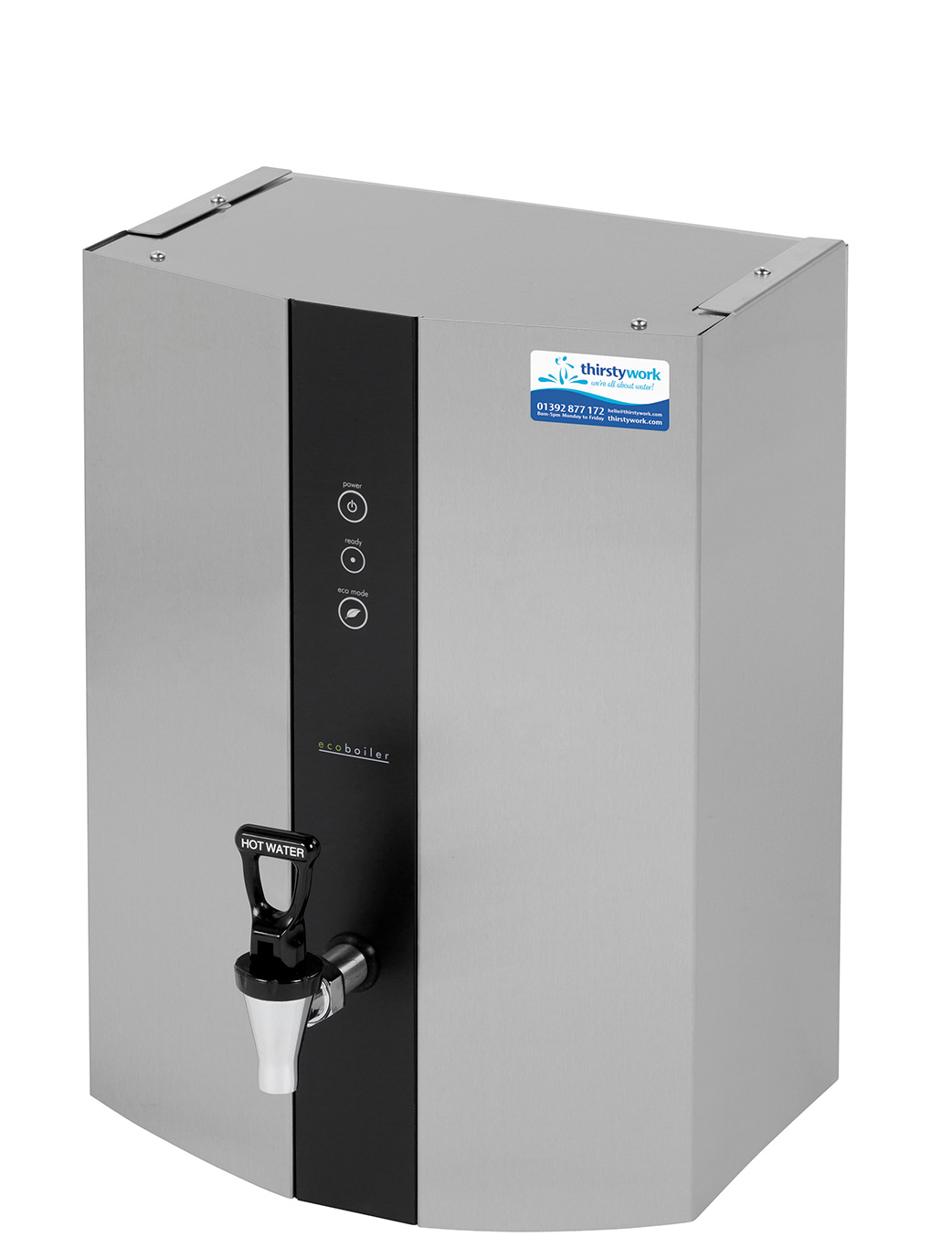 Wall-mounted hot water boiler