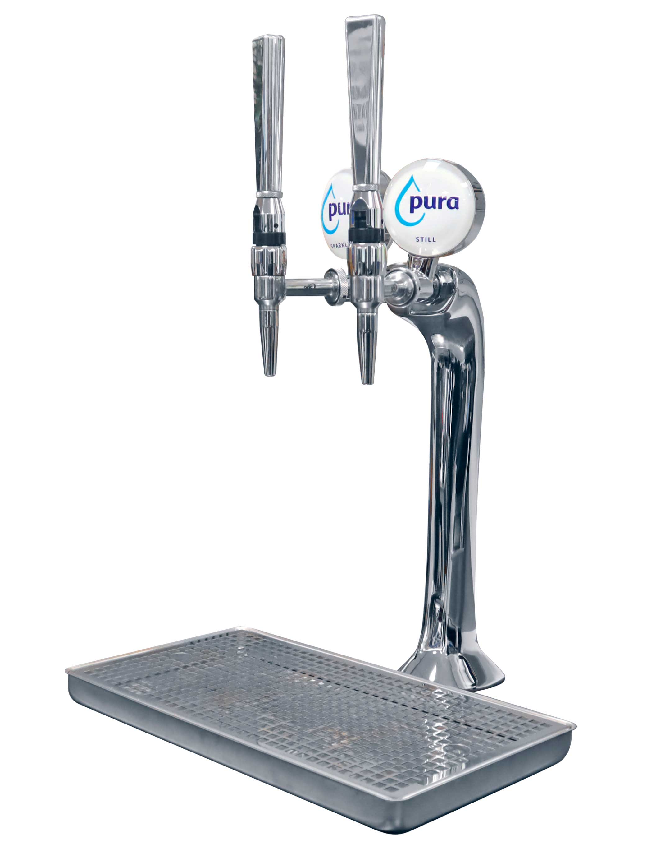 2-way cobra water tap for serving drinking water in restaurants